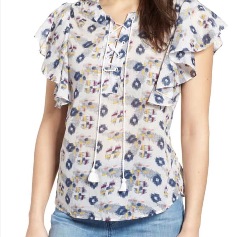 Caslon Pop over Blouse  NWT